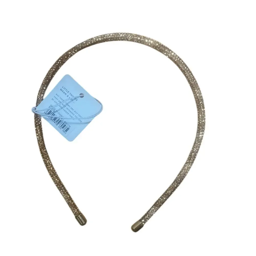 Crewcuts Girls' rose gold skinny crystal headband